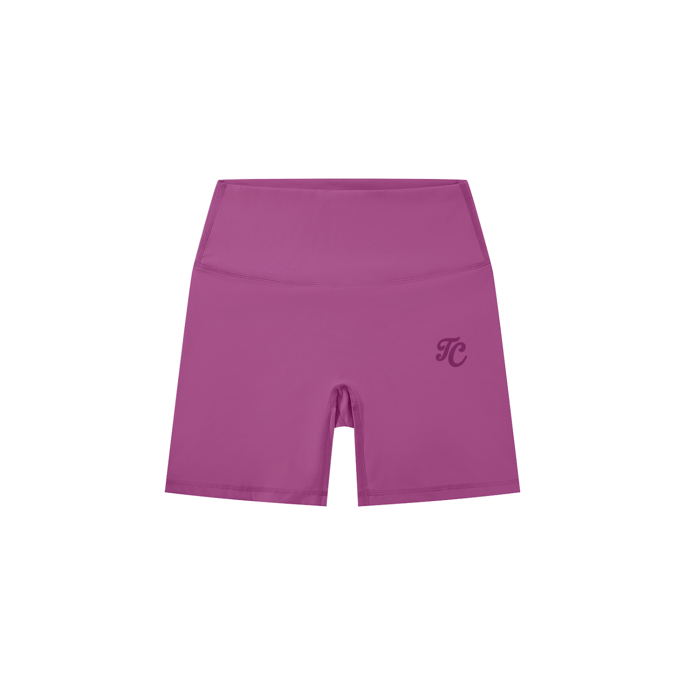 Women's High-Waisted Biker Shorts Purple