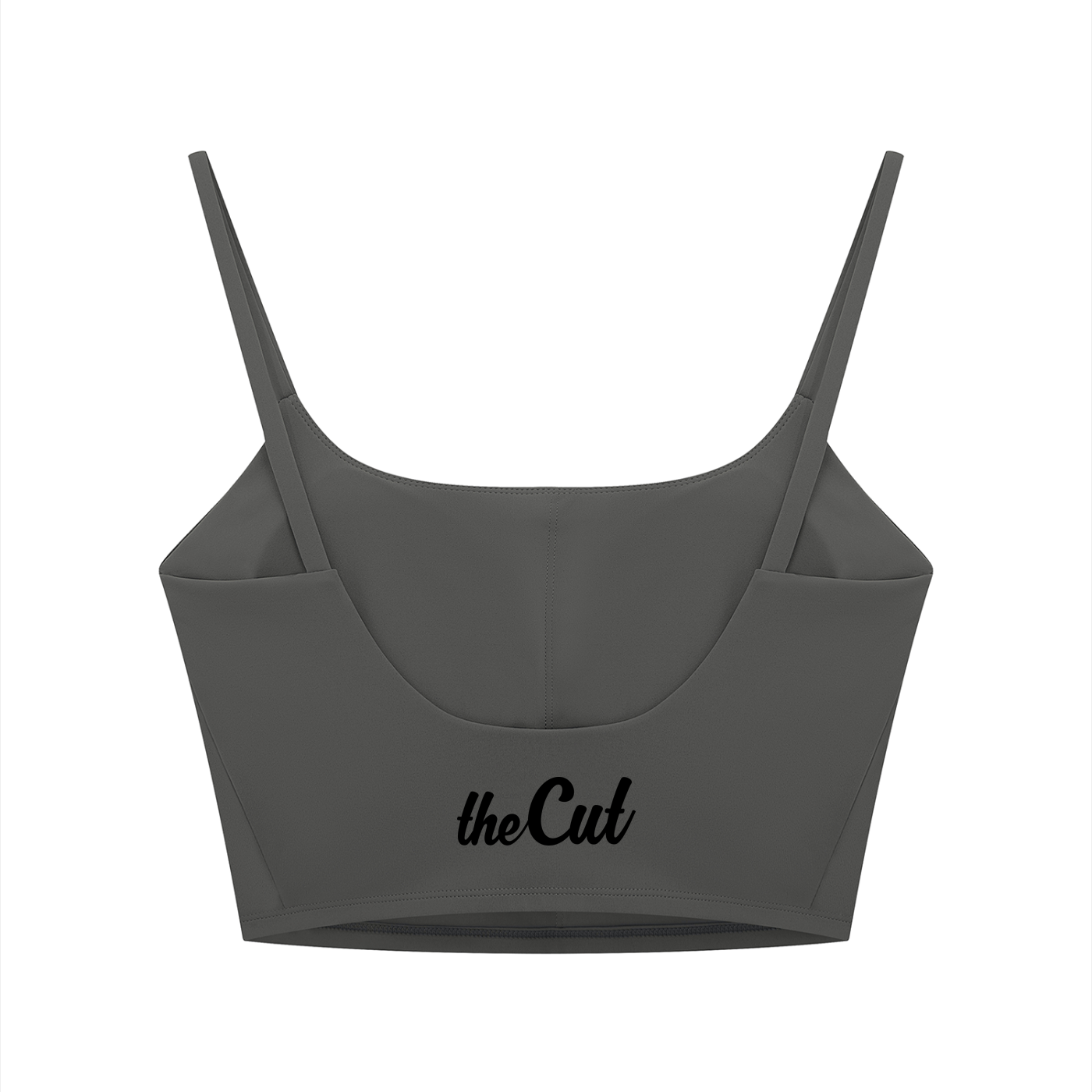 Women's Solid Color Sports Bra Dark Gray