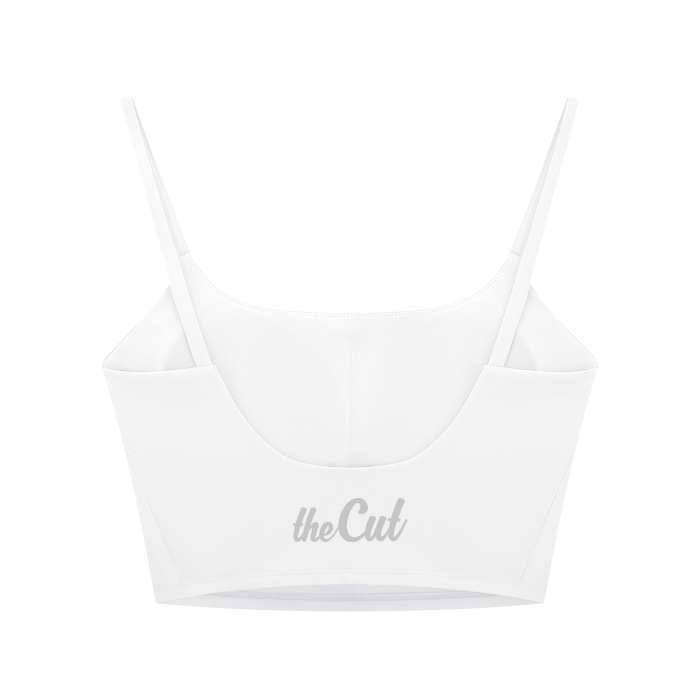 Women's Solid Color Sports Bra White