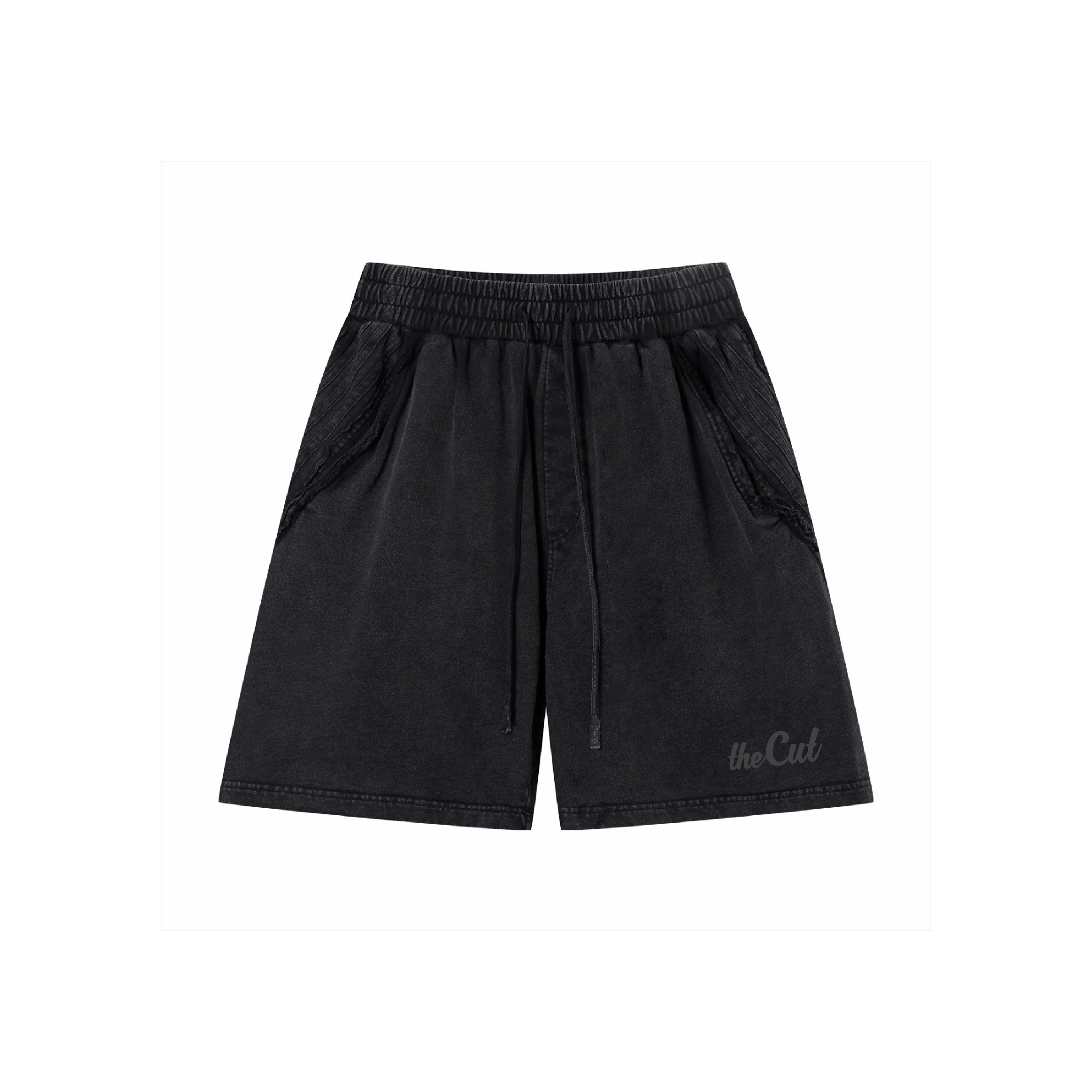 theCut Vintage Wash Shorts - Black