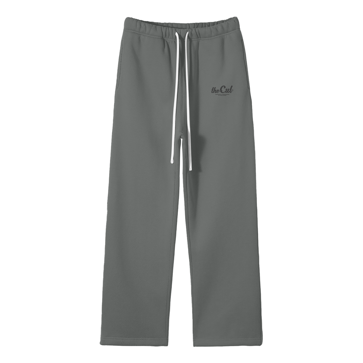 theCut Glitch Wave Grey Print Sweatpants