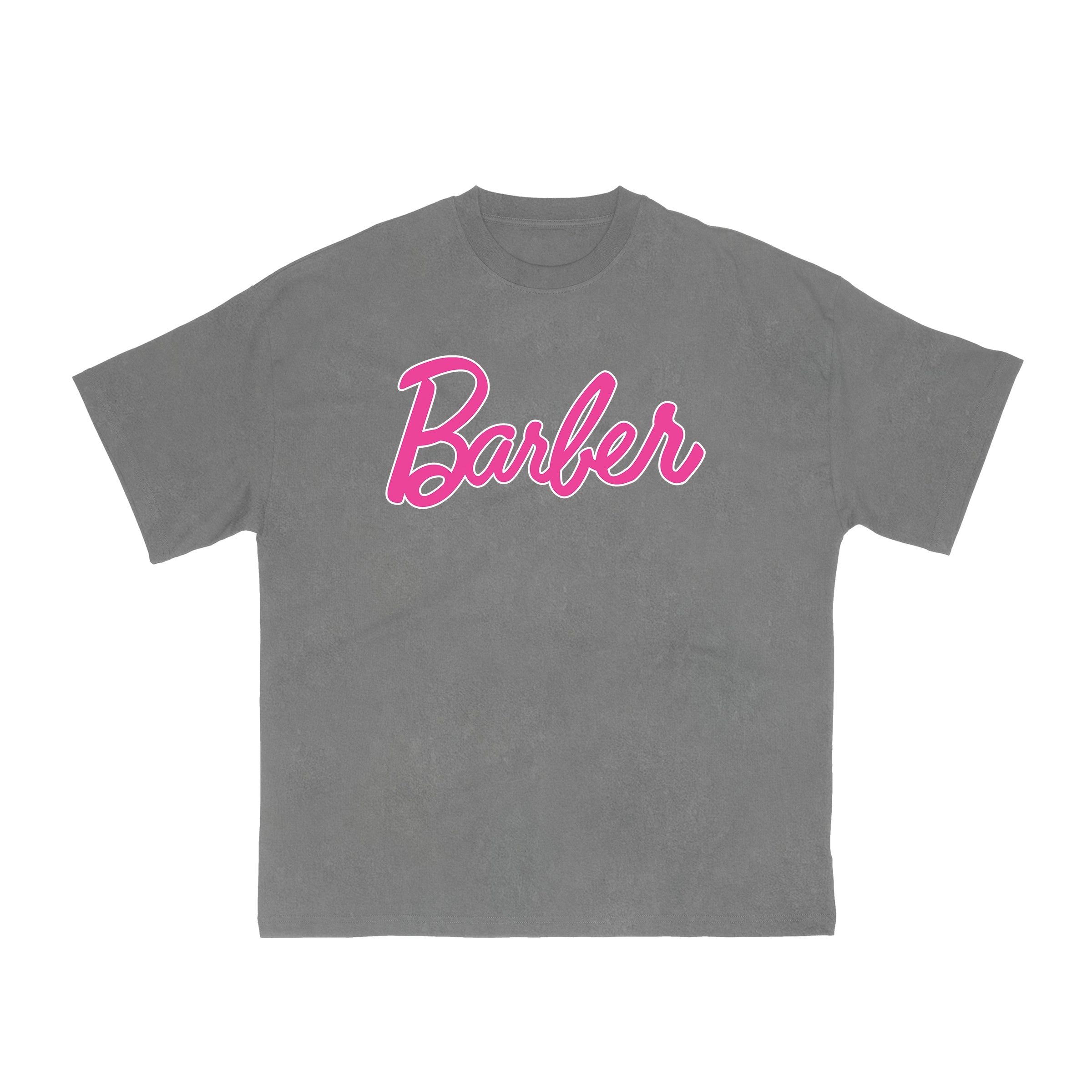 Barber Barbie Tee - Vintage Grey