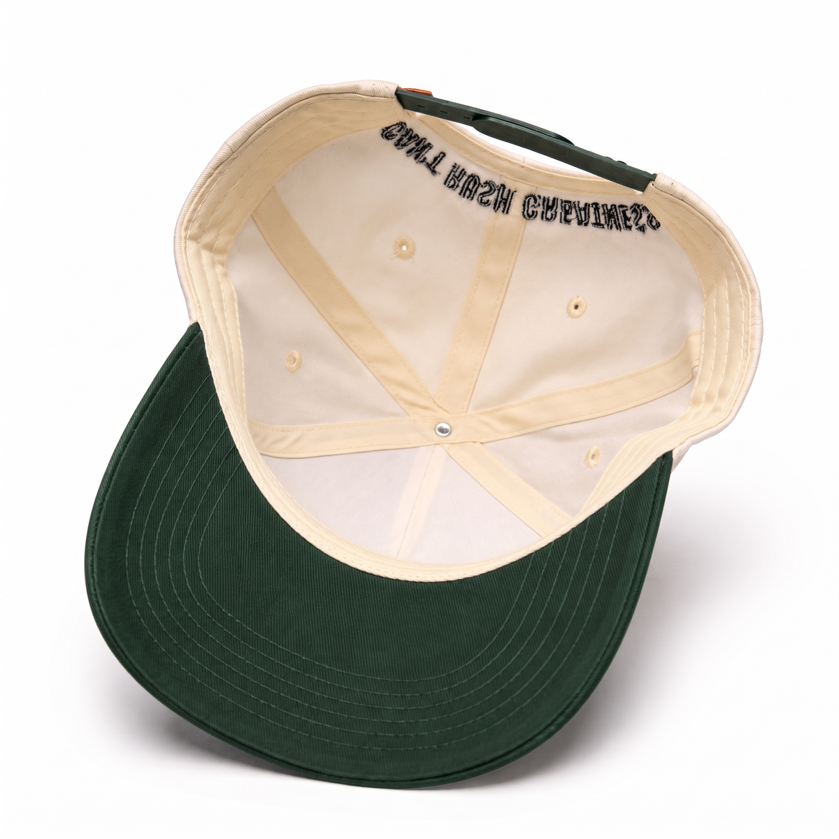 theCut Snapback Hat - Beige & Green