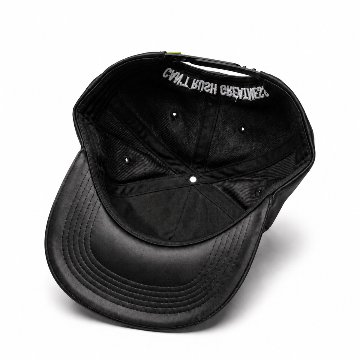 theCut Snapback Hat - Satin Black