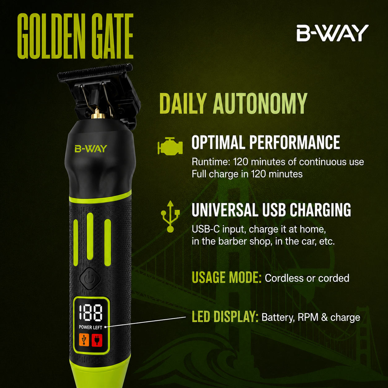 B-Way Trimmer Golden Gate