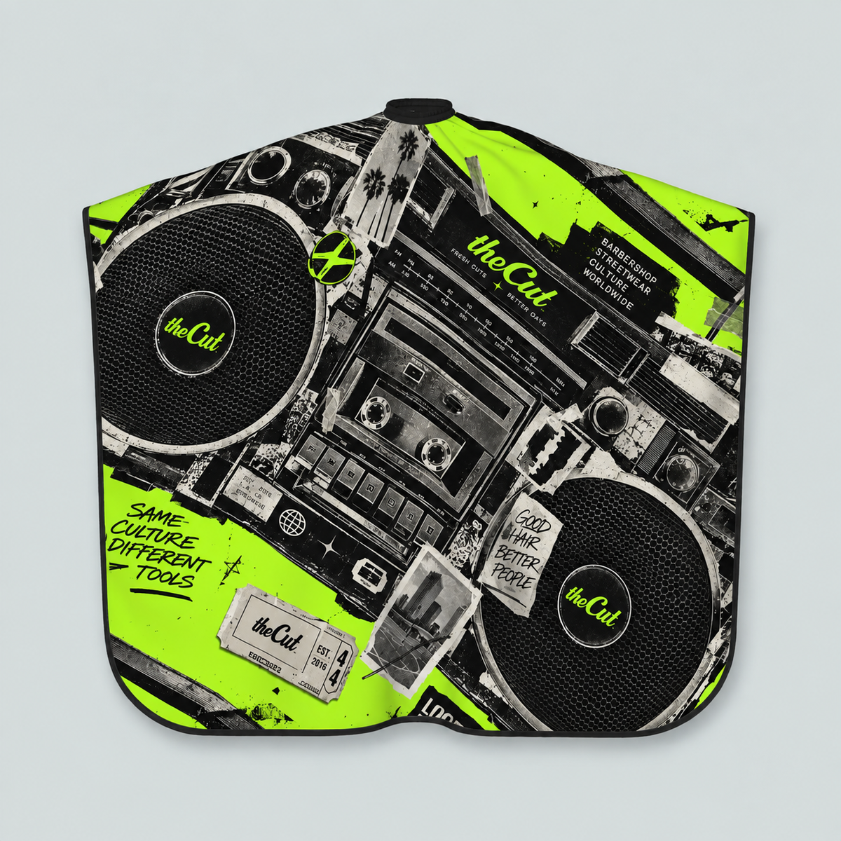 theCut Boom Box Collage Cape