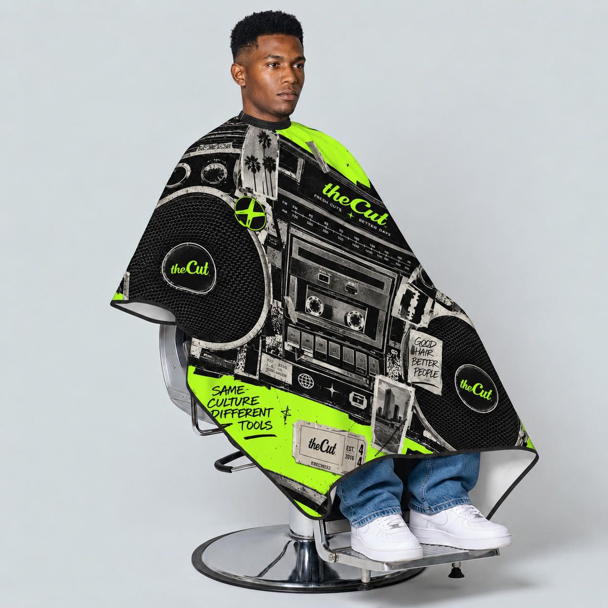 theCut Boom Box Collage Cape