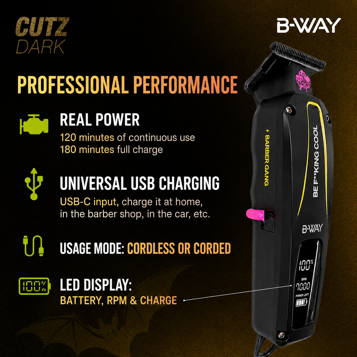 B-Way Trimmer Cutz DARK