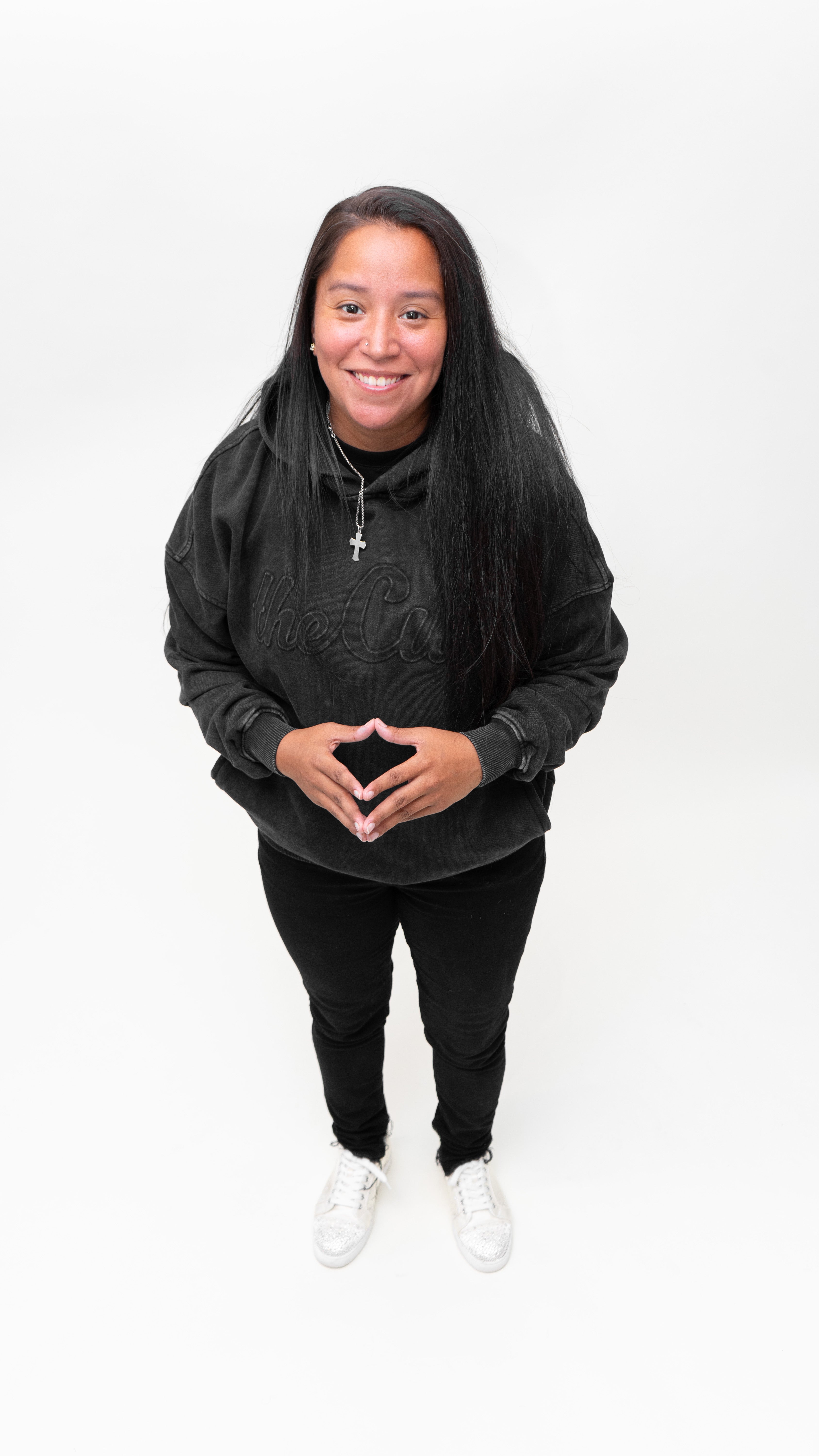 theCut Embossed Hoodie
