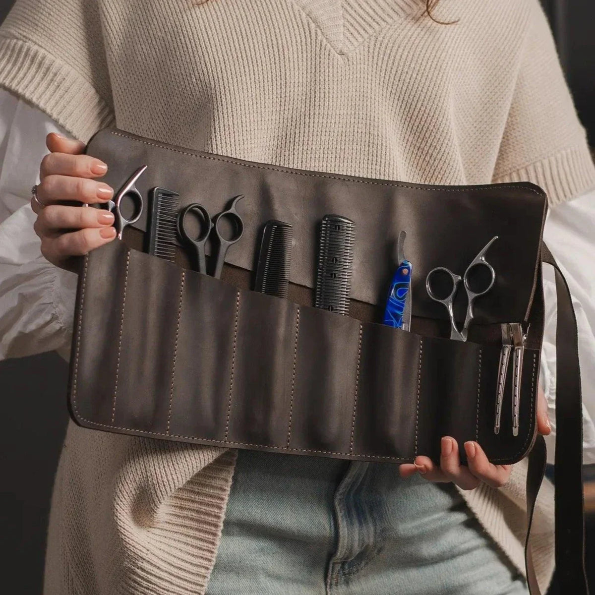 Pikore Leather Barber Tool Roll