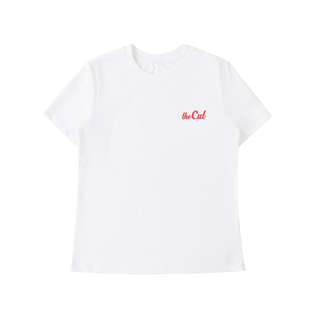 theCut Standard Shoulder T-Shirt White/Red