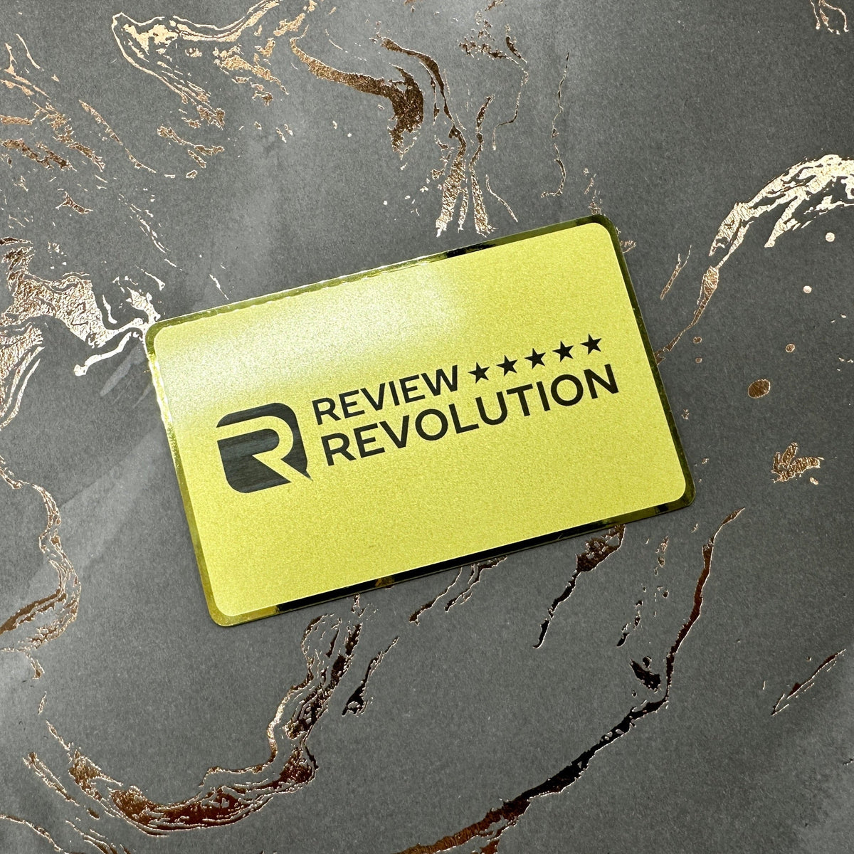 Gold-Plated Stainless Steel - Tap Business Card