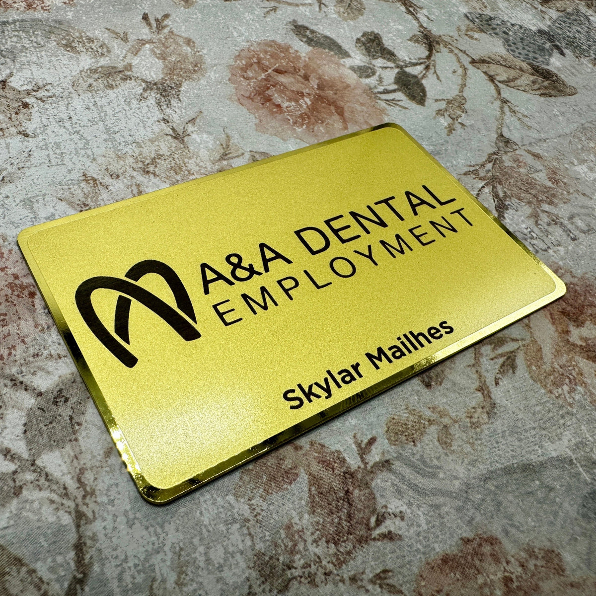 Gold-Plated Stainless Steel - Tap Business Card