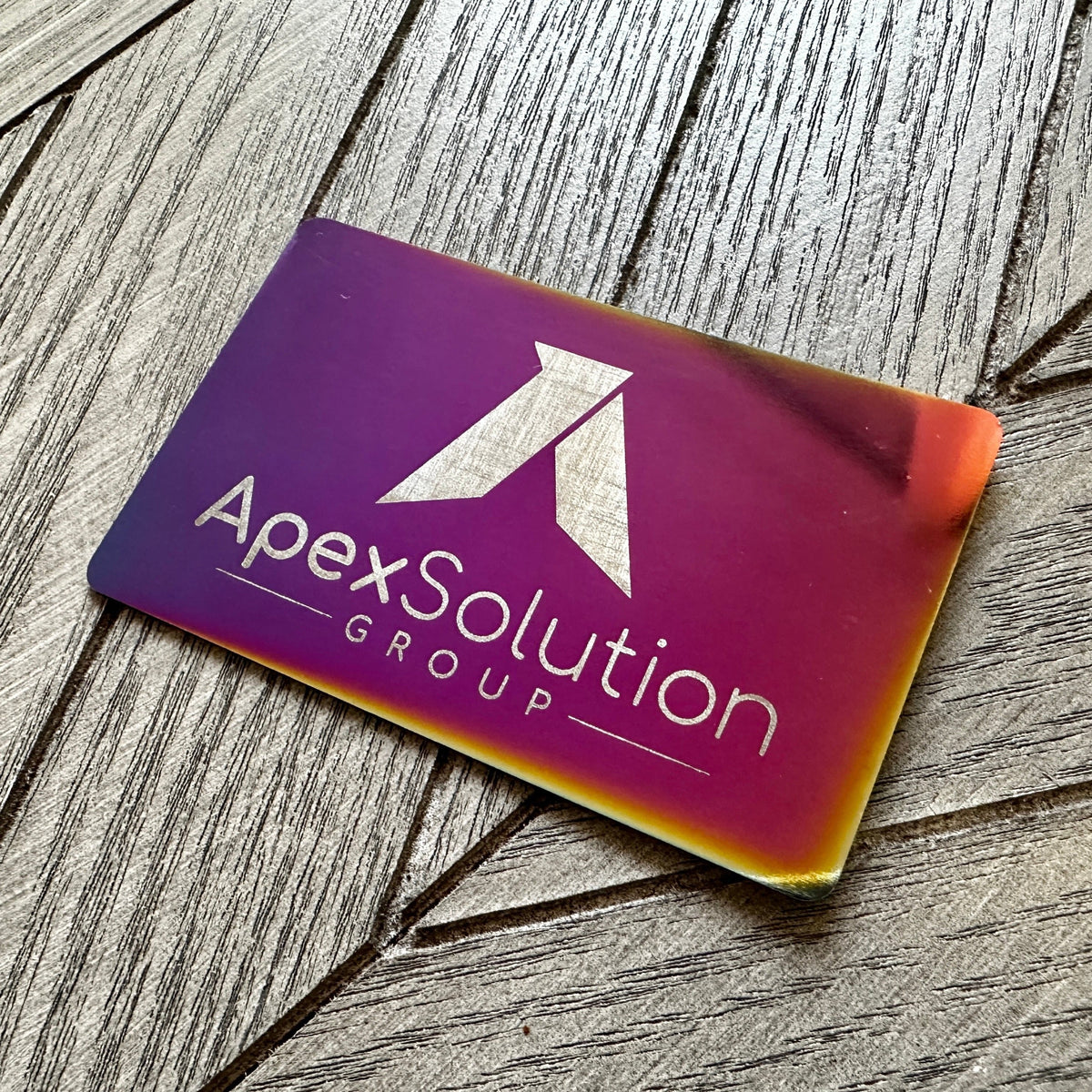 Iridescent Chrome - Tap Business Card