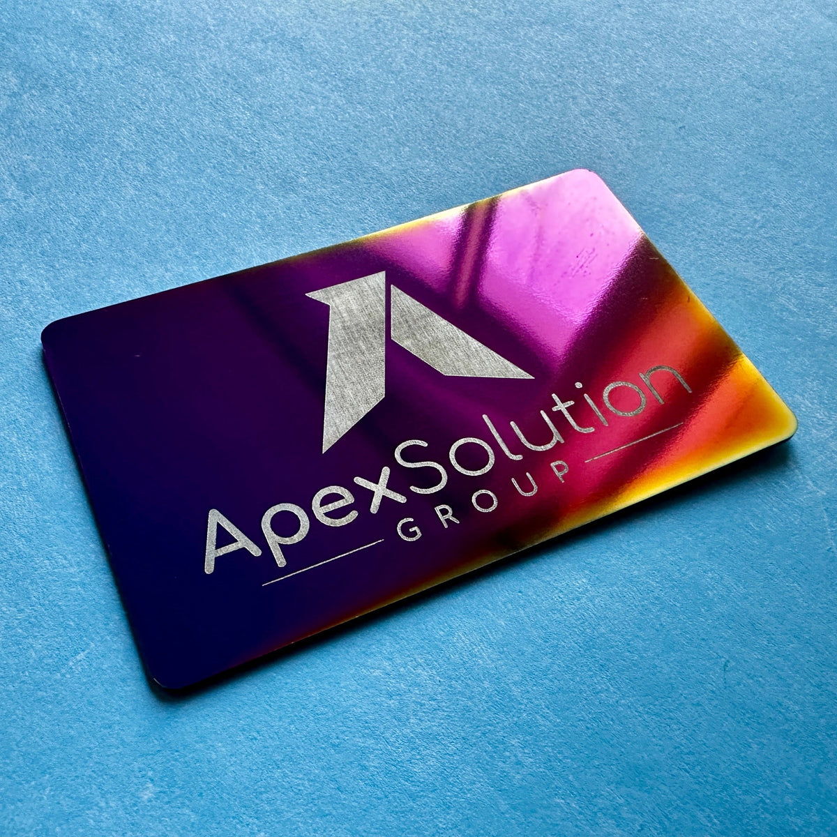 Iridescent Chrome - Tap Business Card