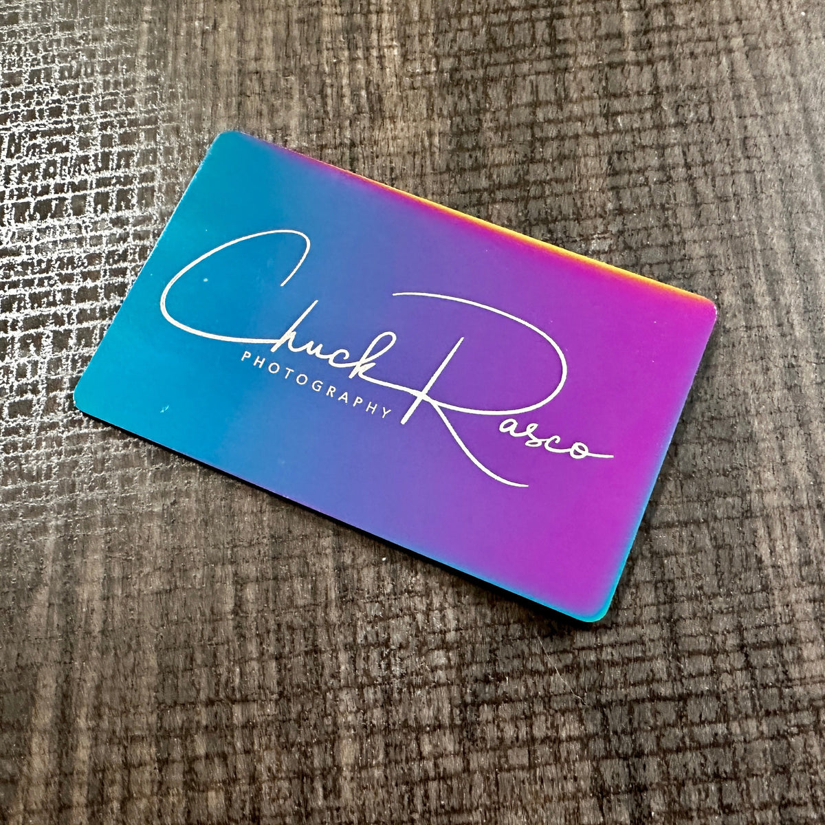 Iridescent Chrome - Tap Business Card