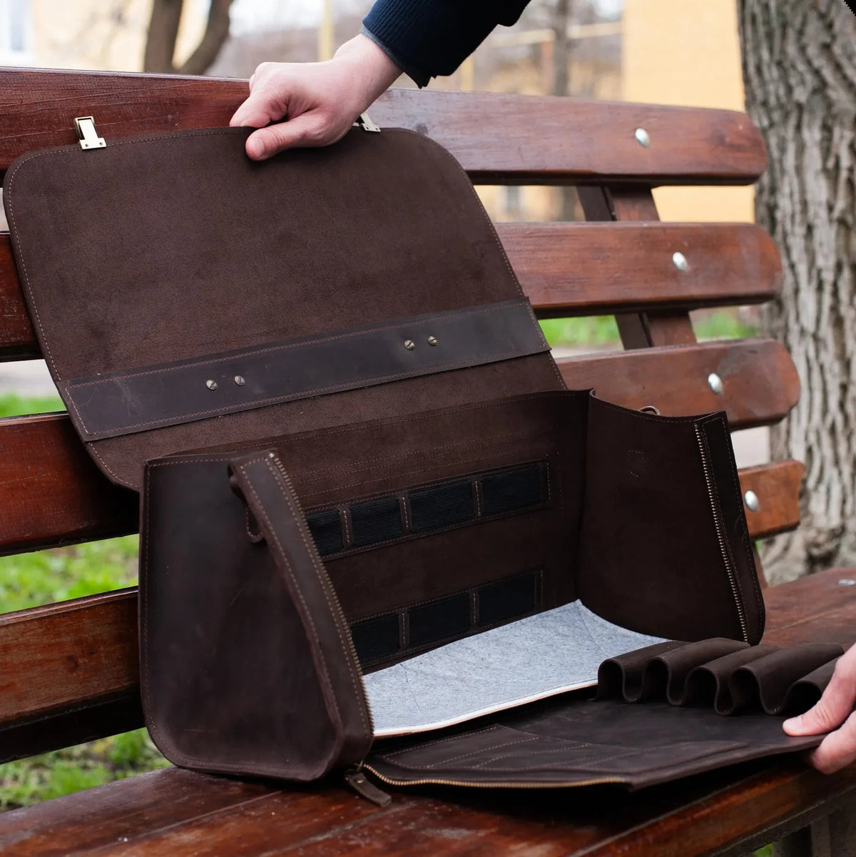 Pikore Leather Barber Tool Bag