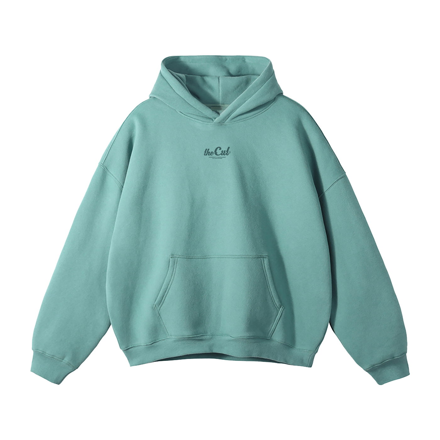 theCut Glitch Wave Teal Print Hoodie