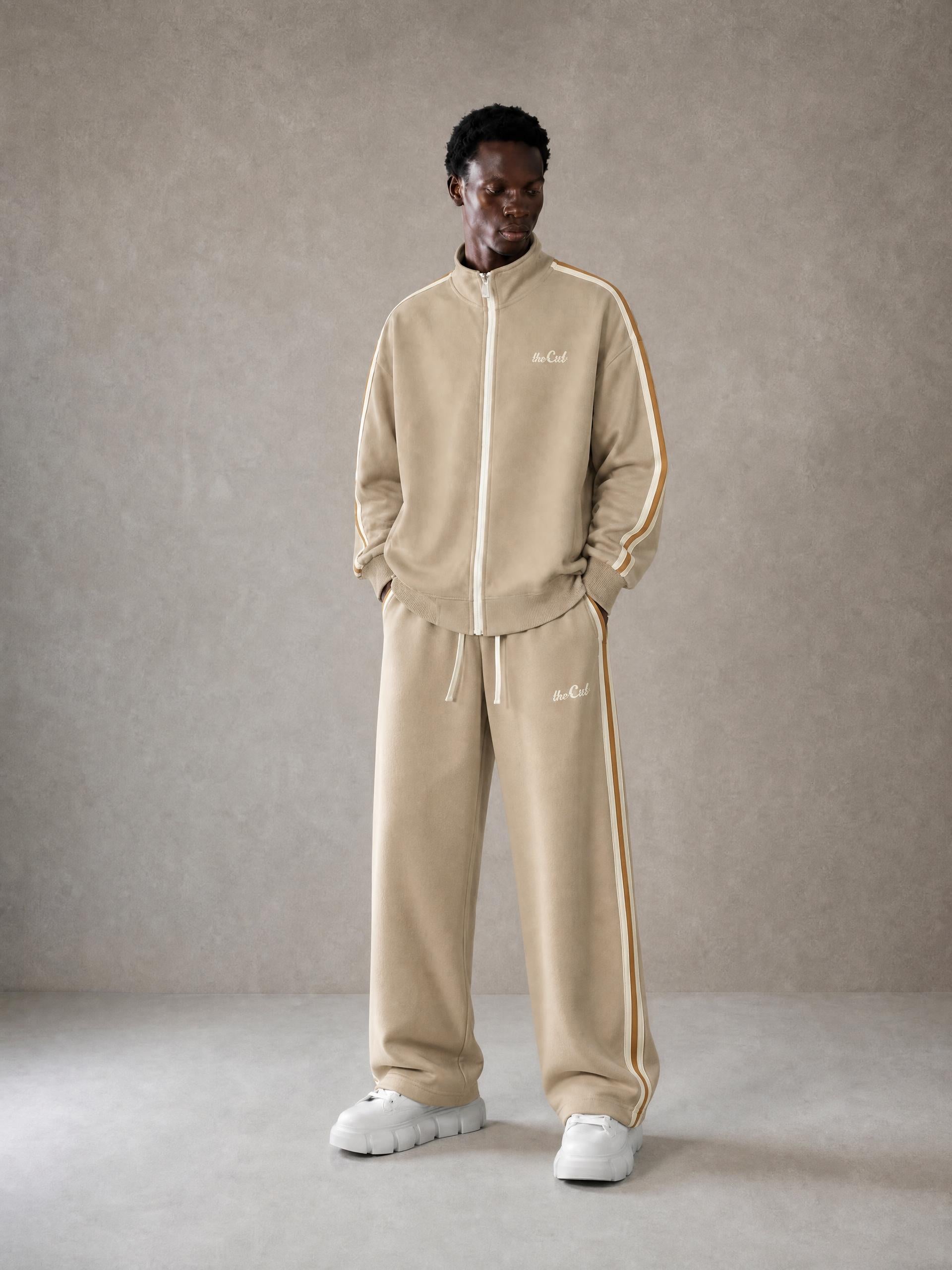 theCut Contrast Stripe Track Pant Glitchwave