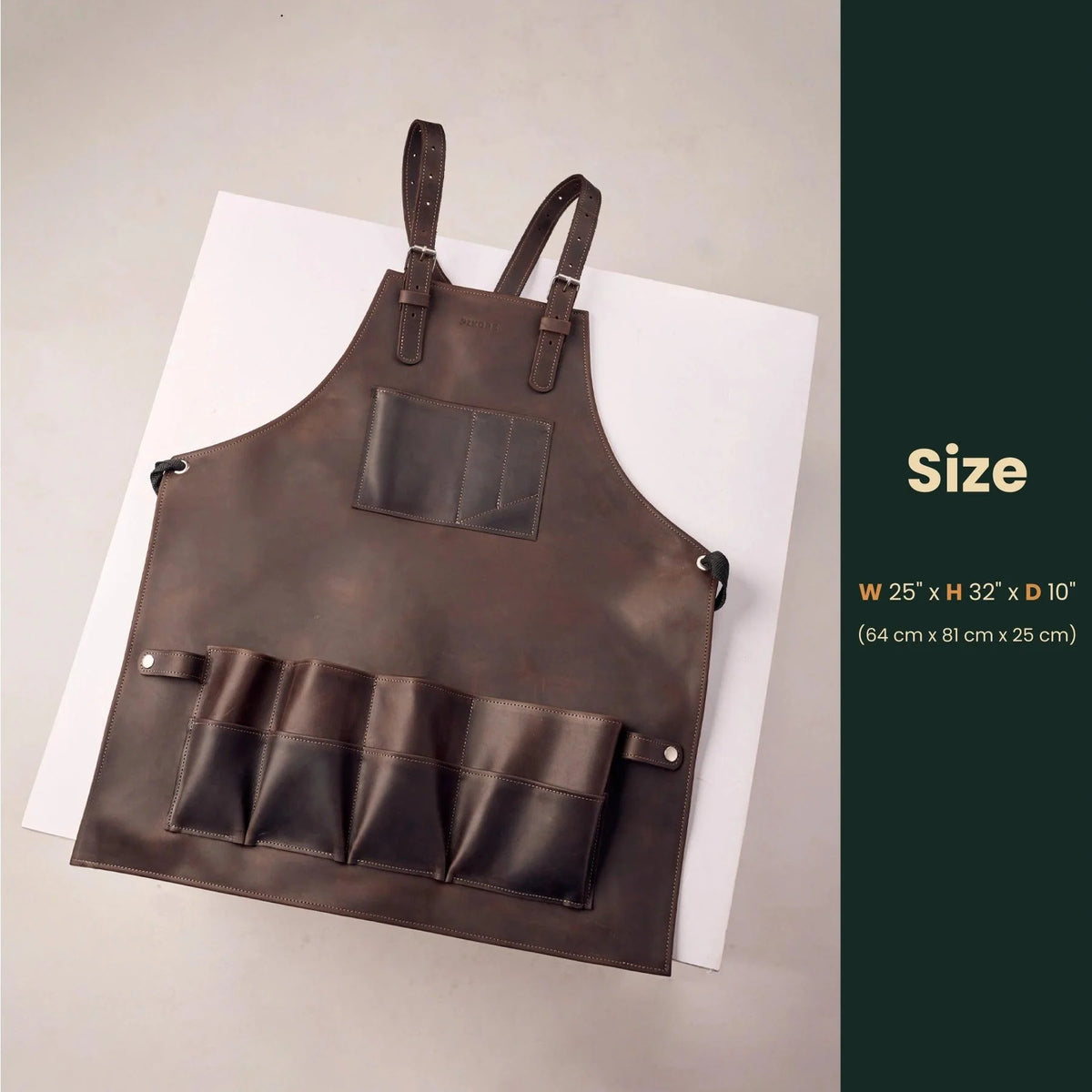 Pikore 11-Pocket Leather Barber Apron