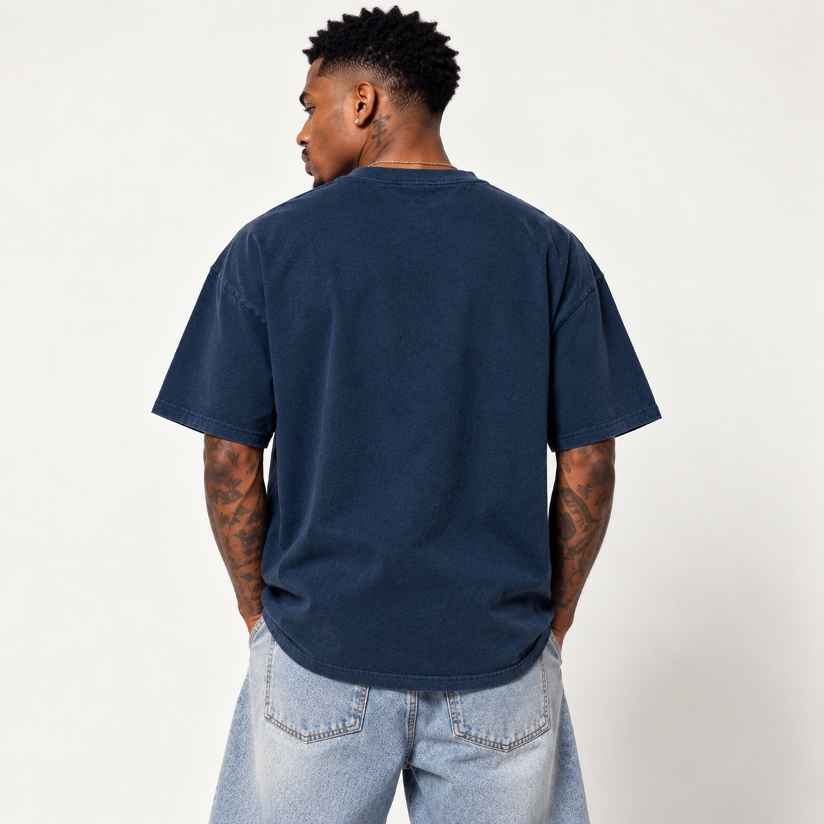 theCut Tee - Navy/Blue