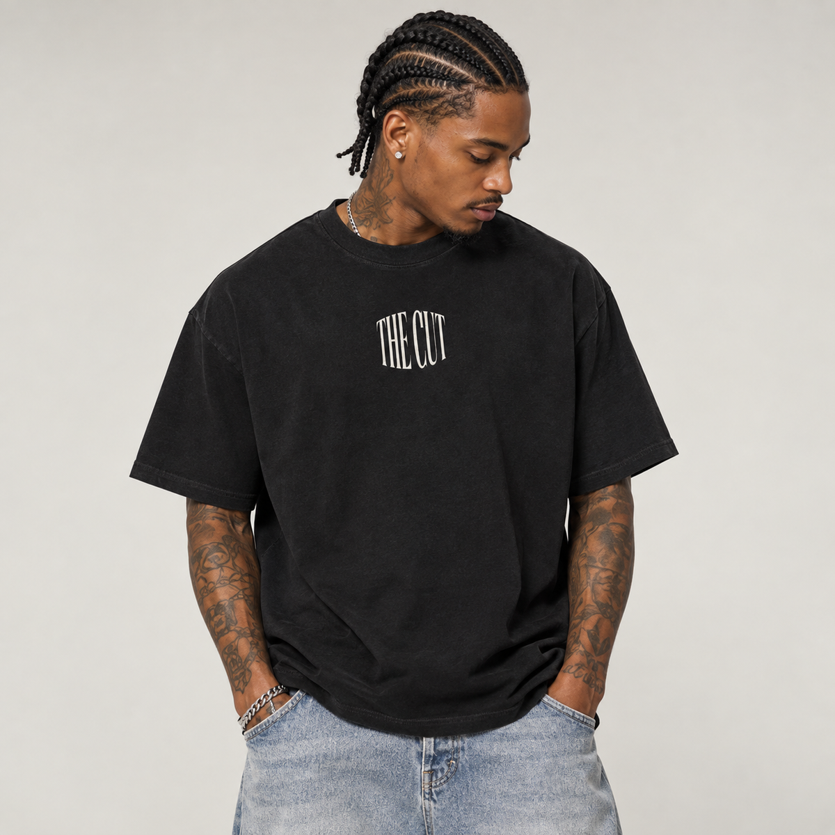 THECUT TEE - BLACK