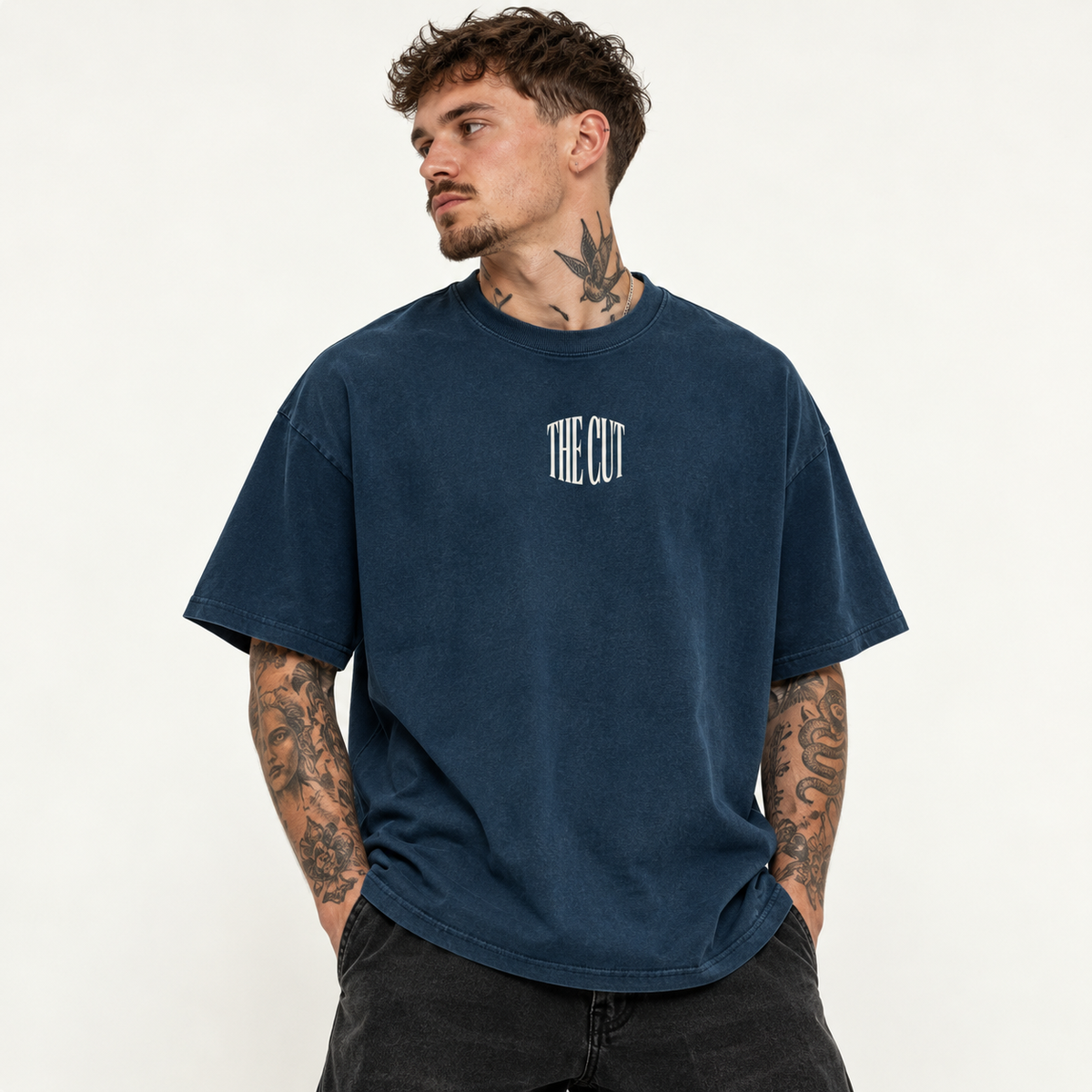 THECUT TEE - NAVY