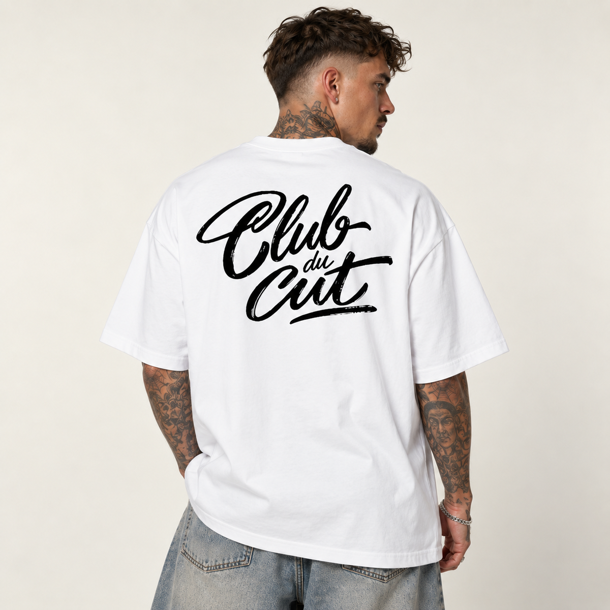 Club du Cut Tee - White/Black