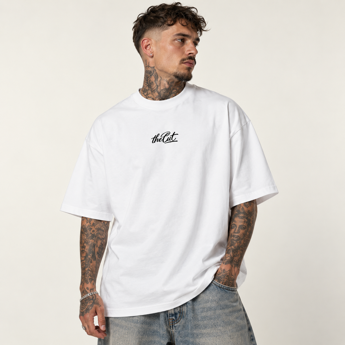 Club du Cut Tee - White/Black