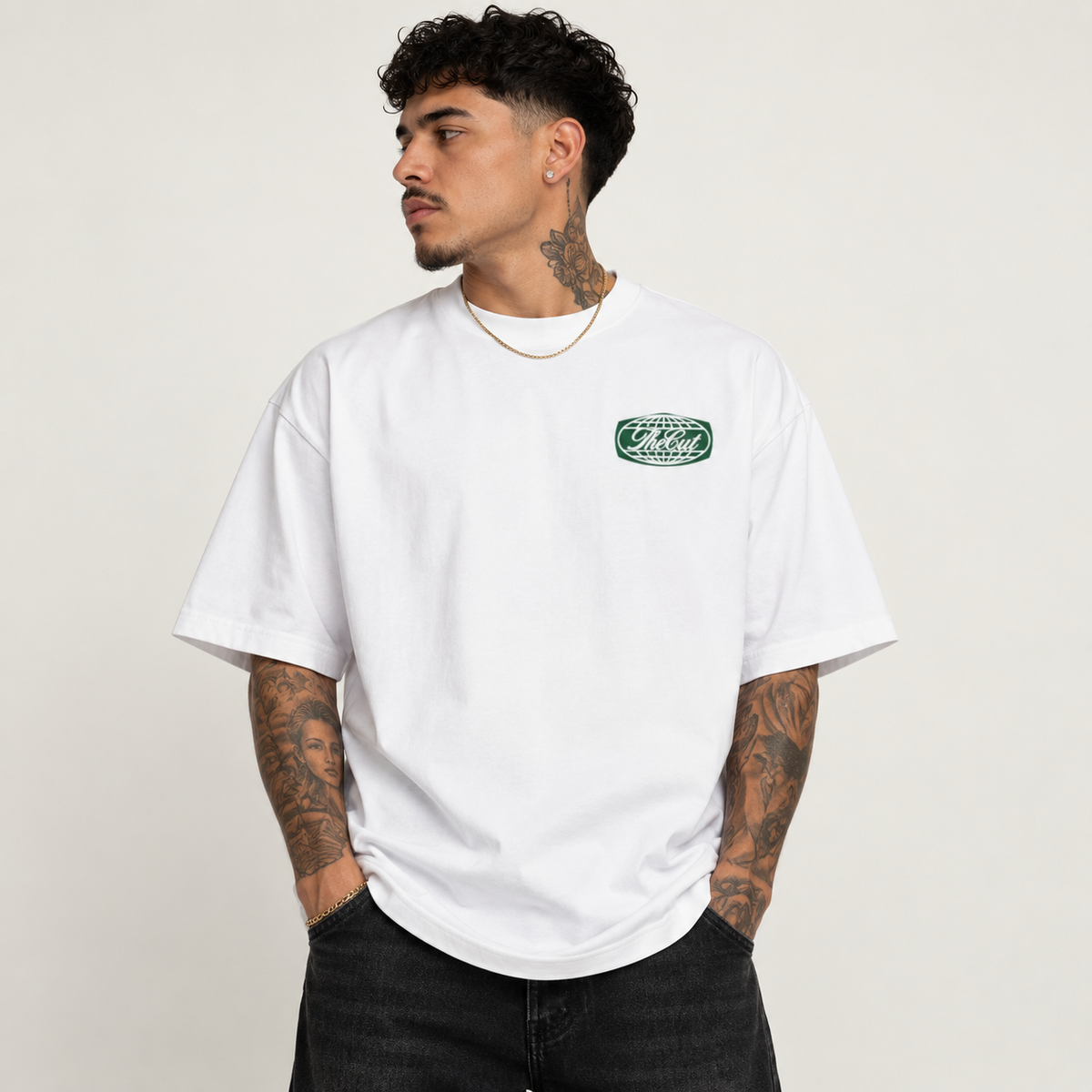 Vintage Barber Club Tee - White