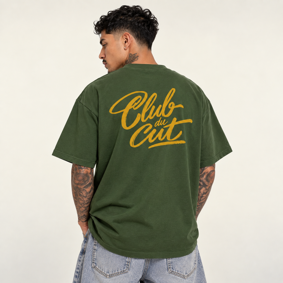Club du Cut Tee - Green/Yellow