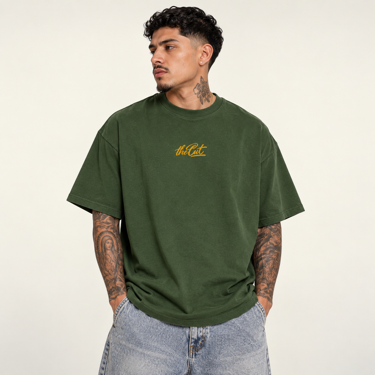 Club du Cut Tee - Green/Yellow