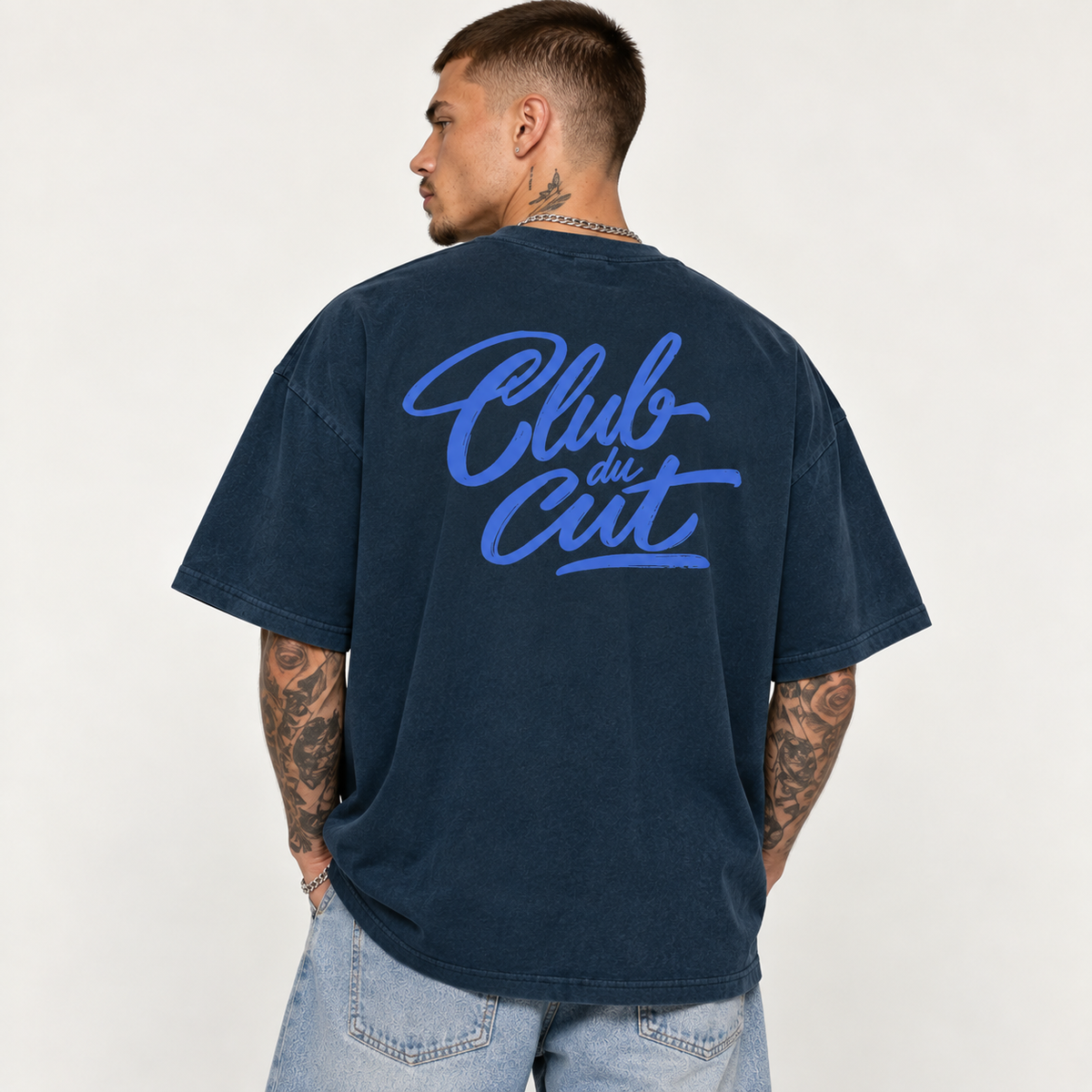 Club du Cut Tee - Navy/Blue