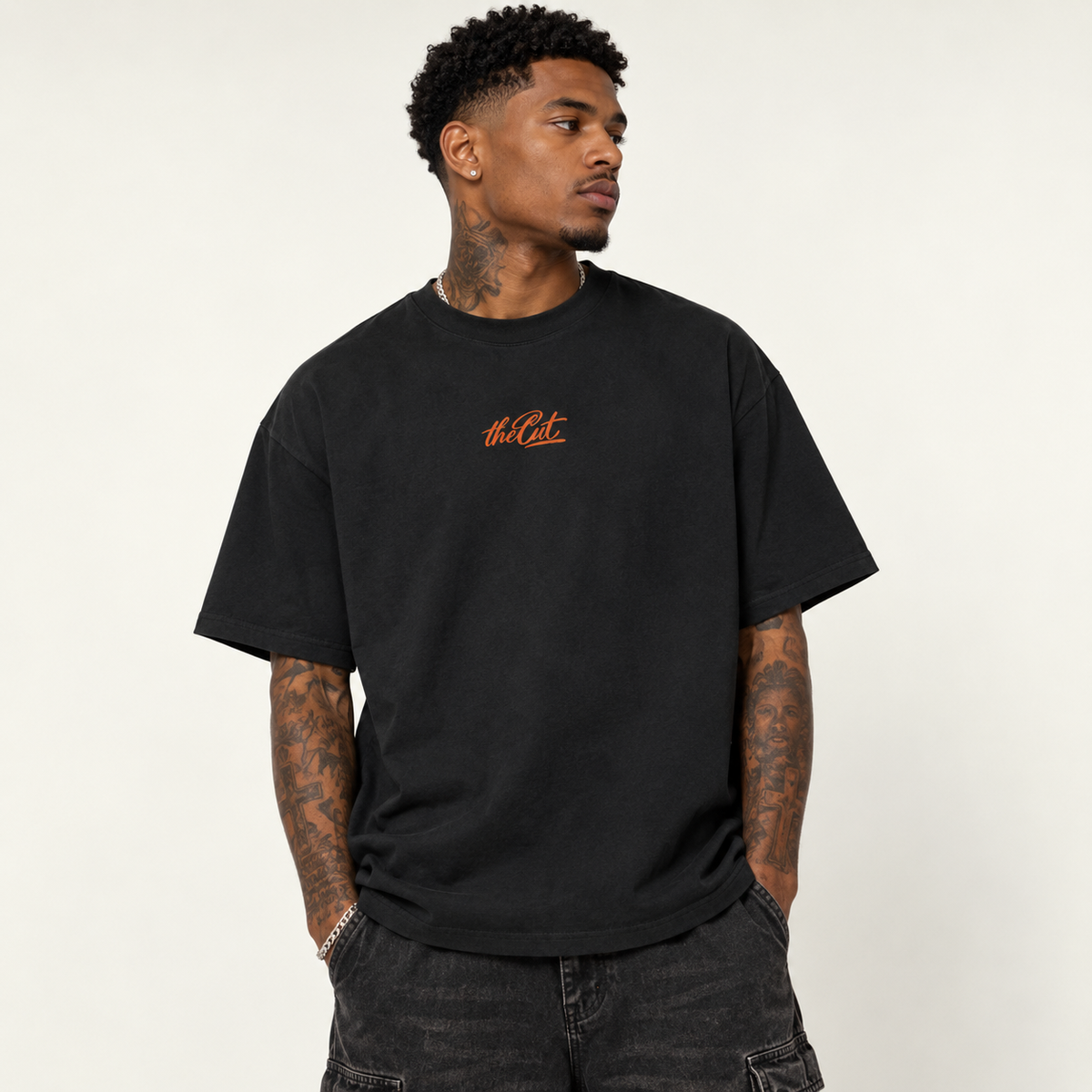 Club du Cut Tee - Black/Orange