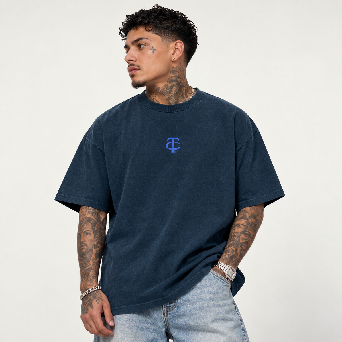 TC Tee - Navy/Blue