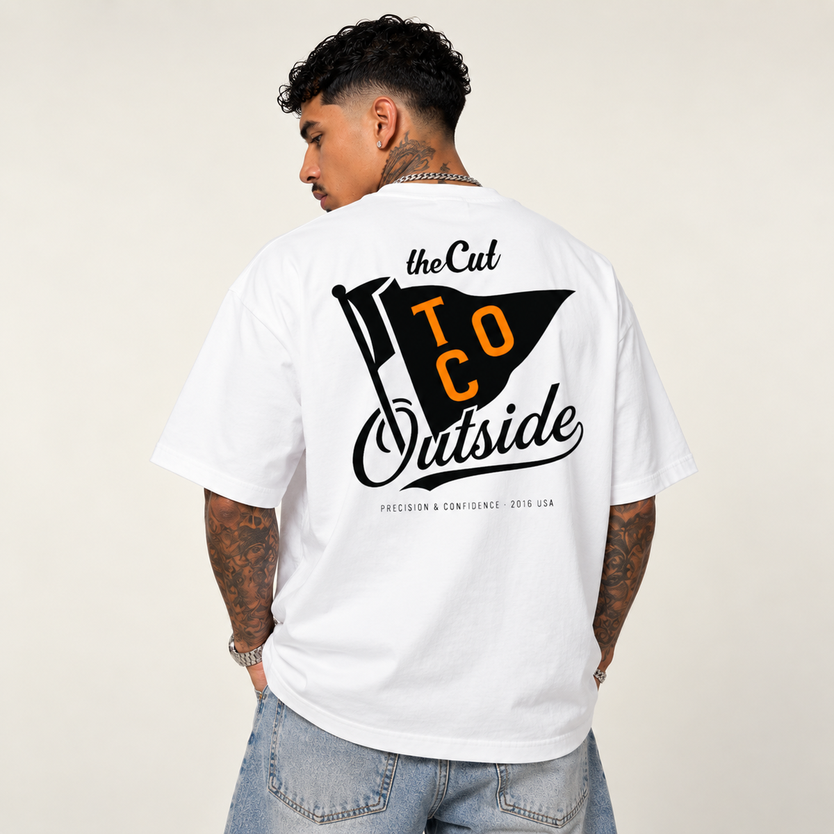 THECUT OUTSIDE TEE - WHITE