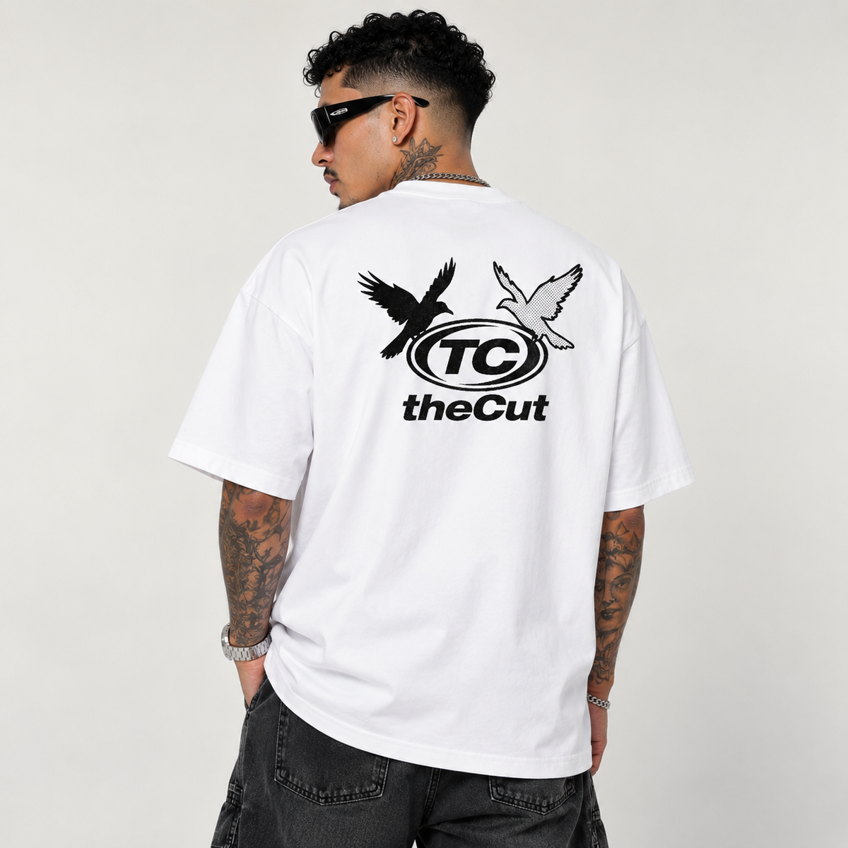 THECUT TWO DOVES TEE - WHITE