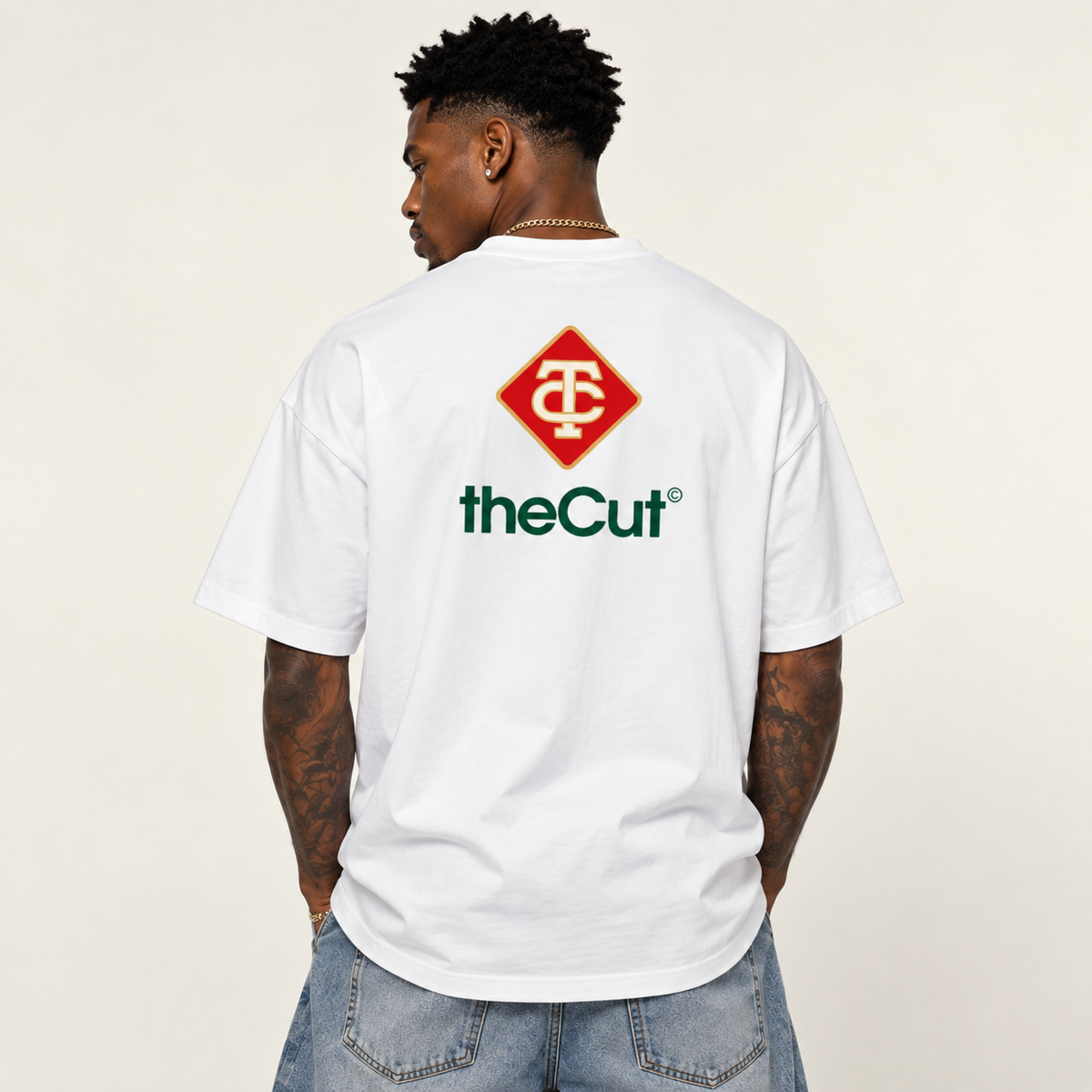 THECUT MONOGRAM TEE - WHITE
