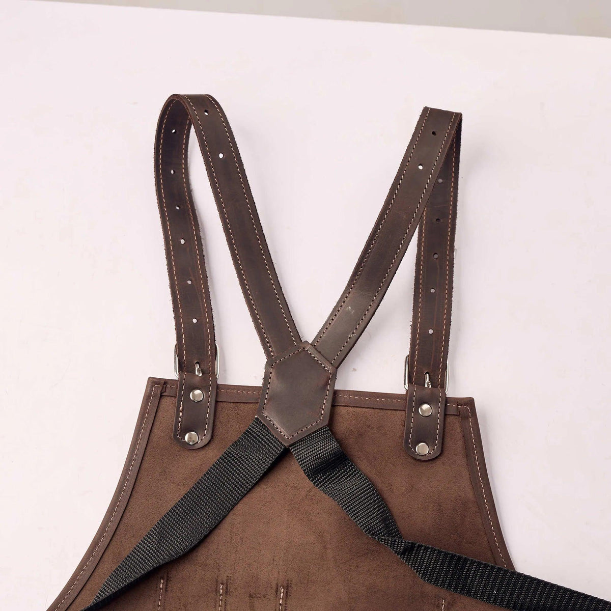 Pikore 11-Pocket Leather Barber Apron