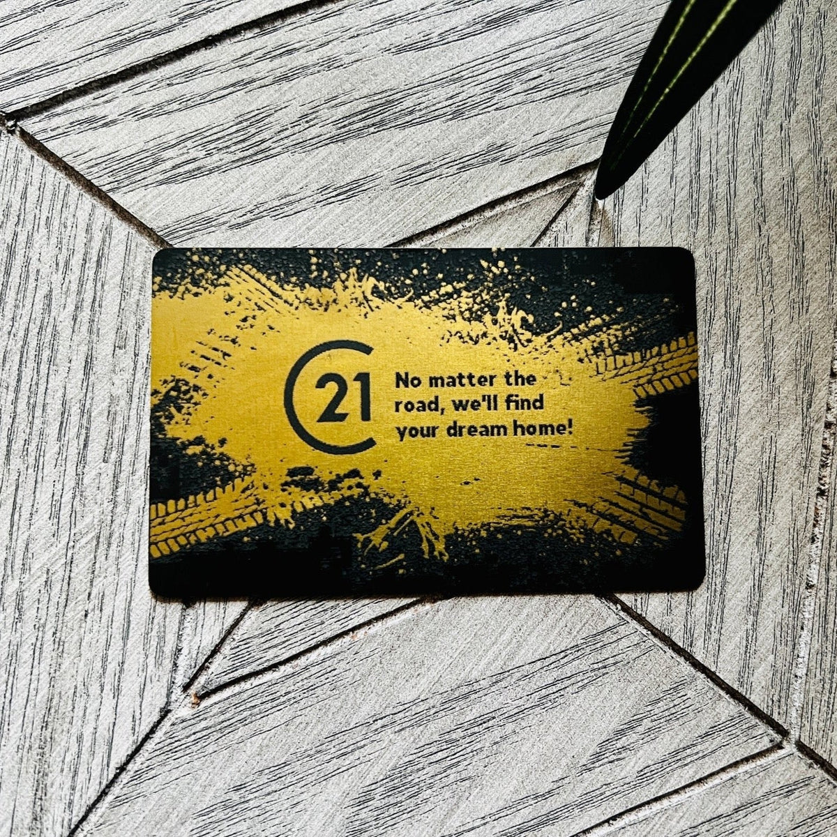 Anodized Premium Brass - Tap Business Card