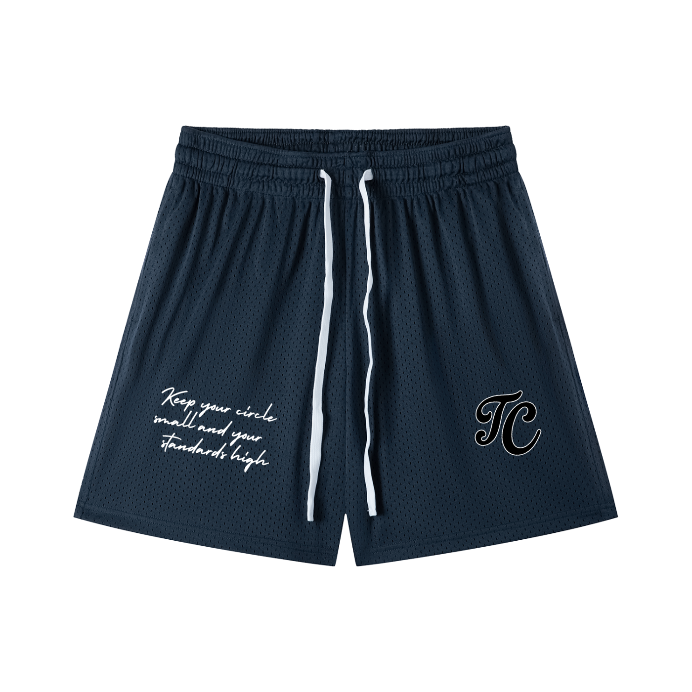 theCut High Standards Mesh Shorts Blue 6" Inseam
