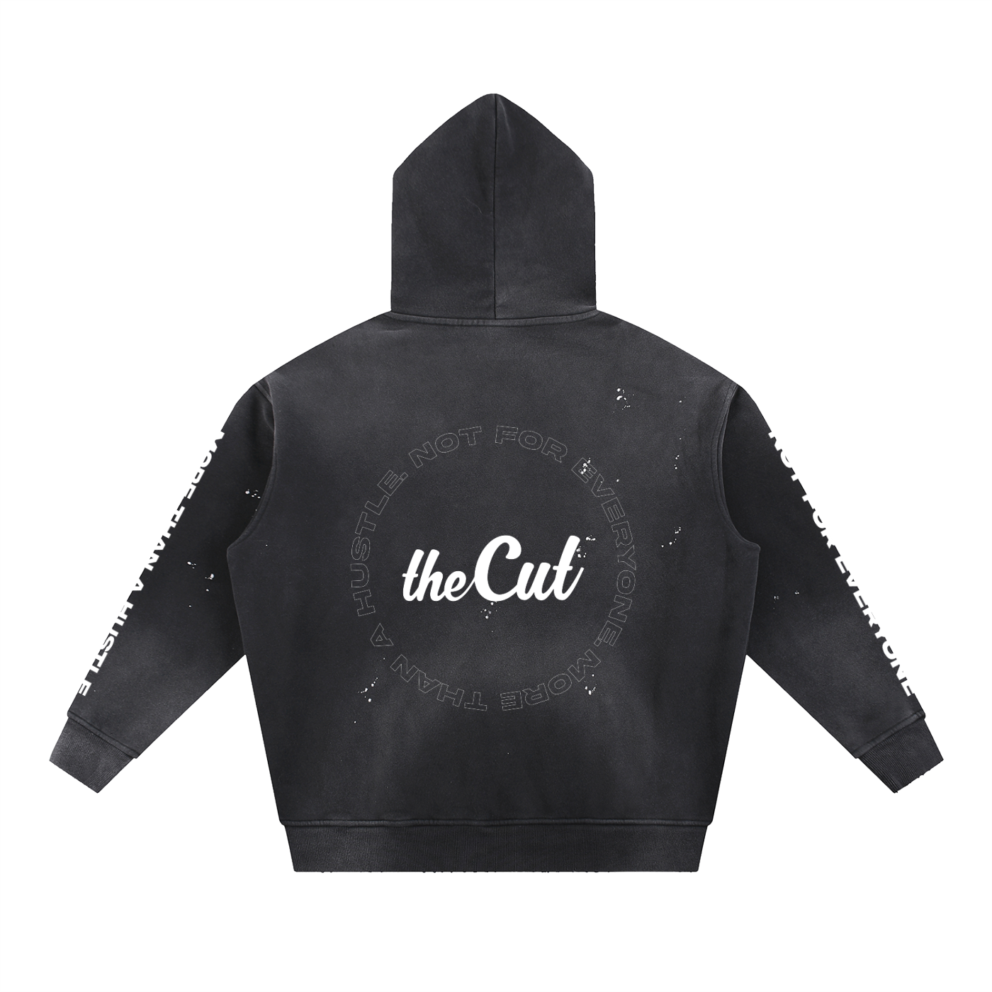 Not for Everyone Vintage Washed Frayed Fleece Hoodie