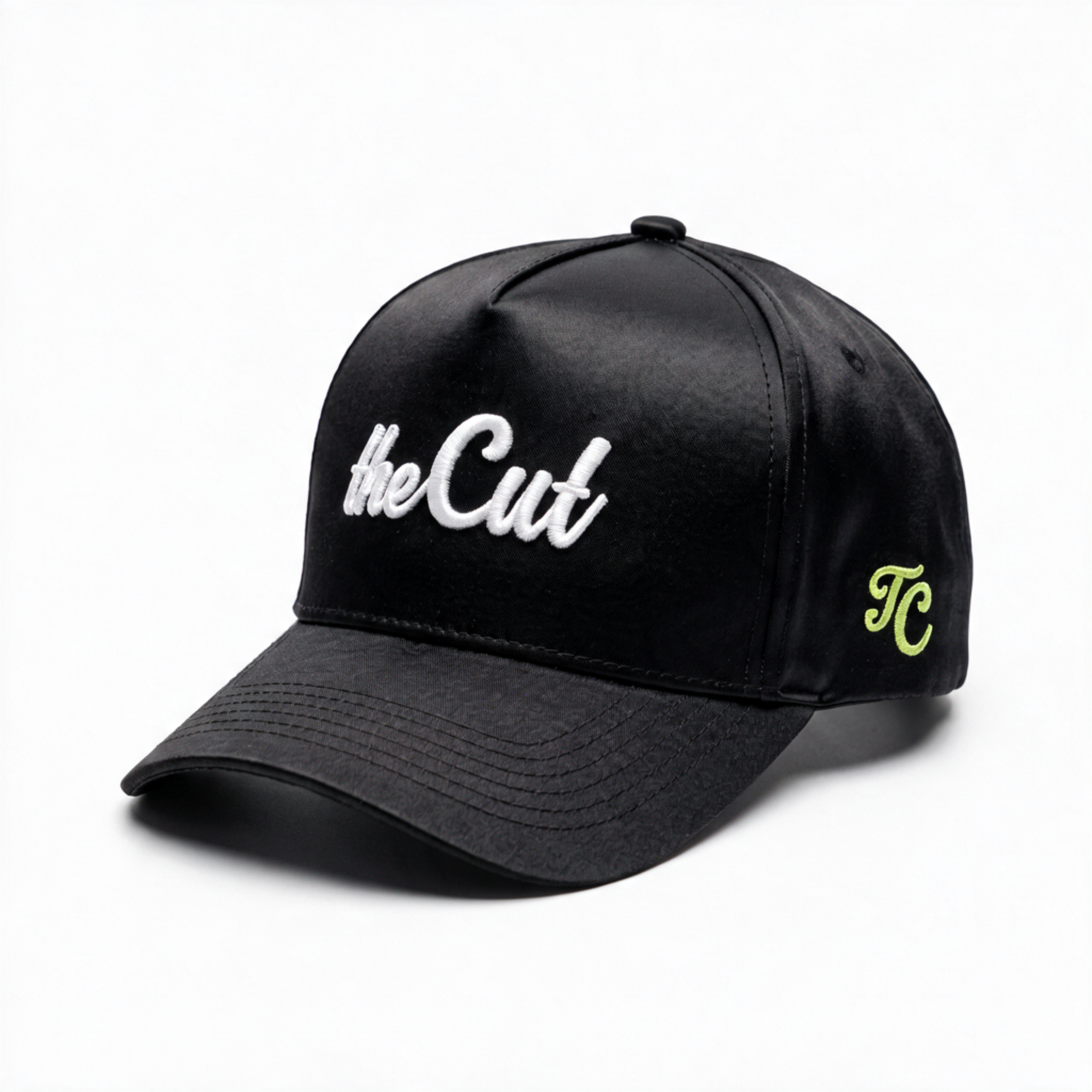 theCut Snapback Hat - Satin Black