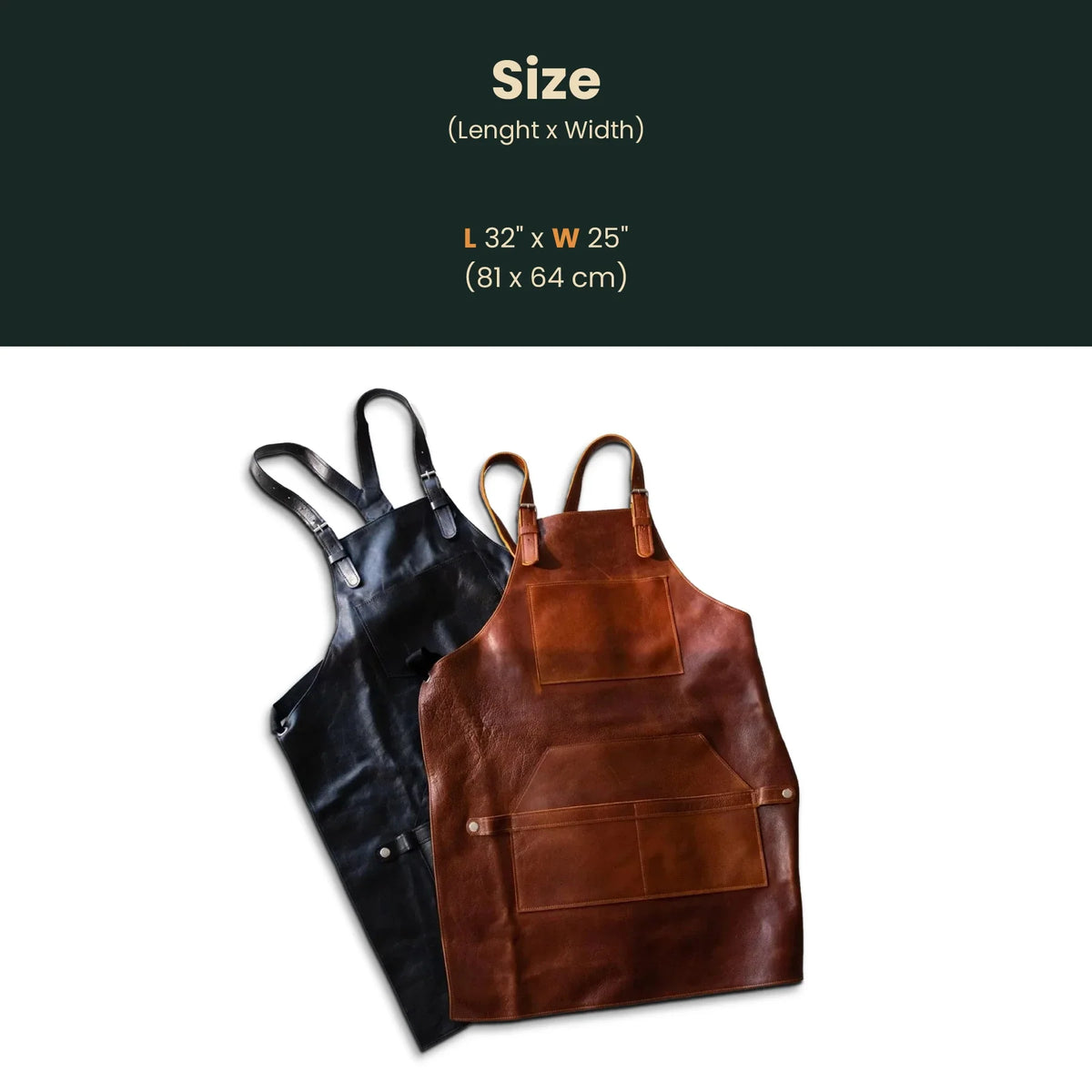 Pikore Premium Full-Grain Leather Barber Apron