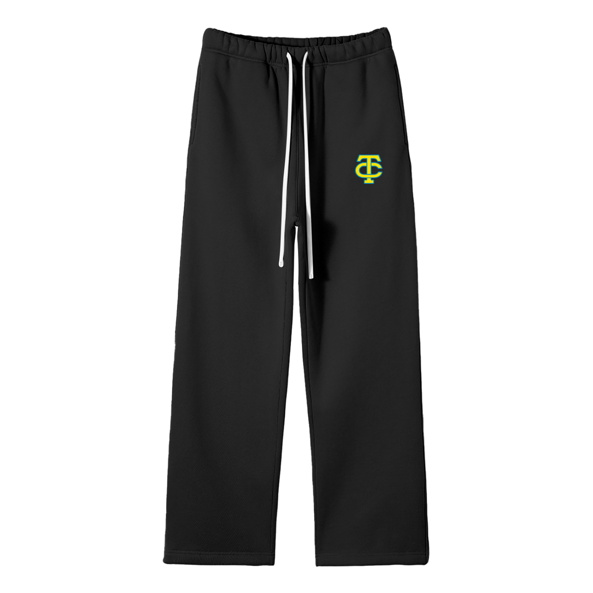 BLACK TC GLITCH SWEATPANTS