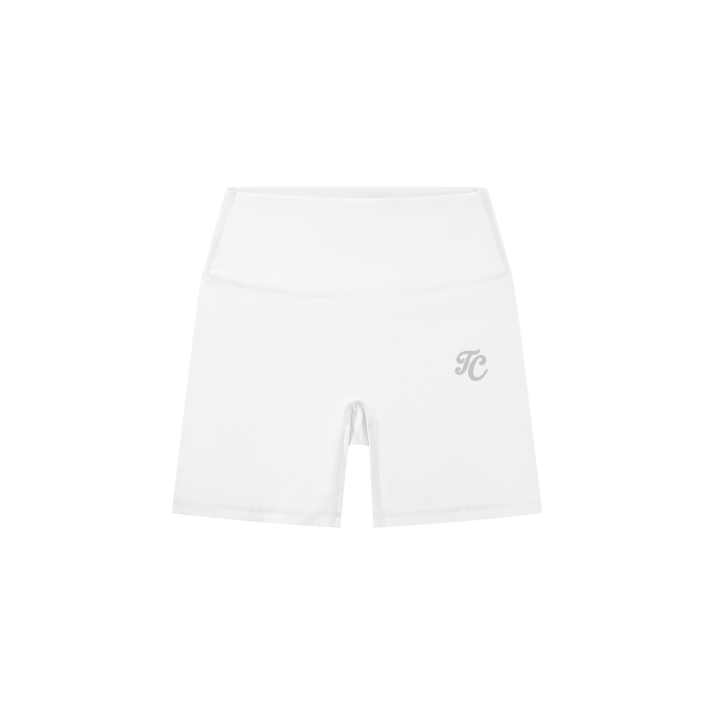 Women's High-Waisted Biker Shorts White
