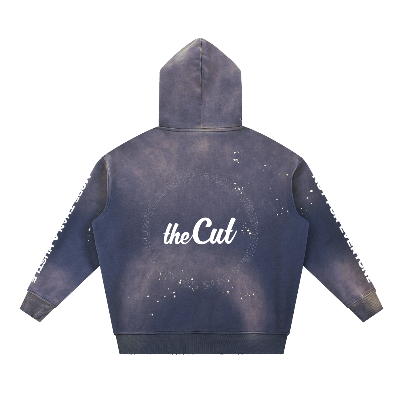 Not for Everyone Vintage Washed Frayed Fleece Hoodie