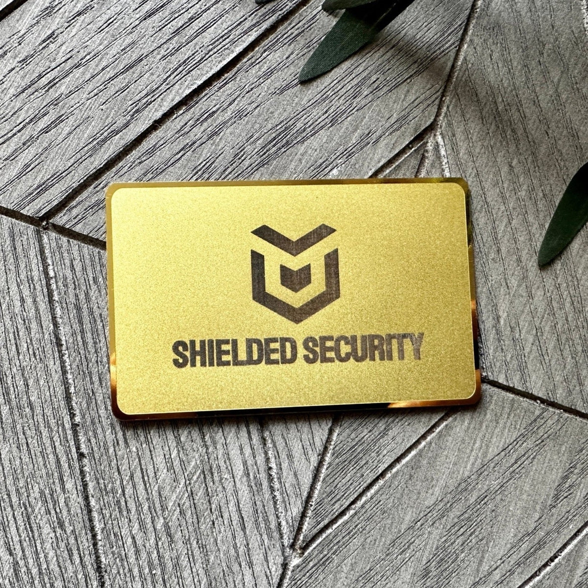 Gold-Plated Stainless Steel - Tap Business Card