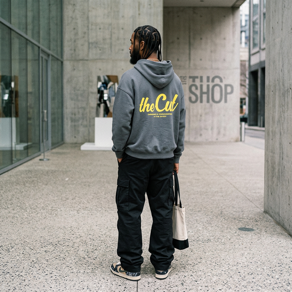 theCut Classic Hoodie Electric Charcoal