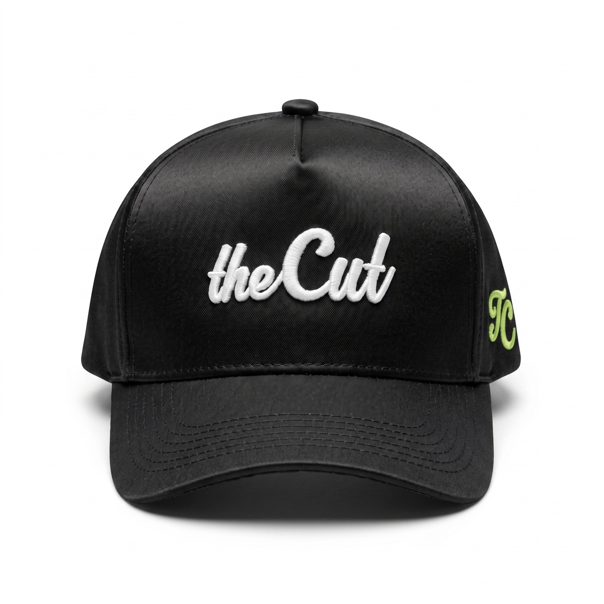 theCut Snapback Hat - Satin Black